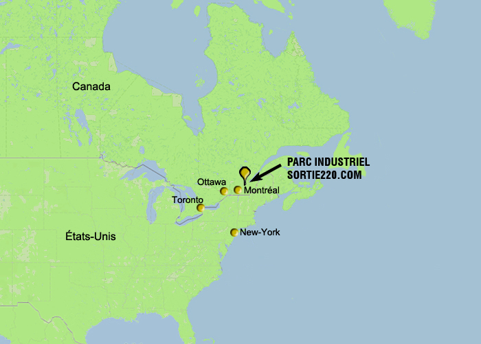 carte sortie220 dans le Québec